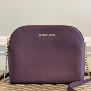 Michael Kors Cindy Damson Dome Crossbody